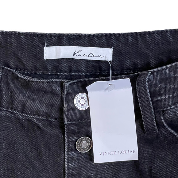 KanCan Womens Estilio Ankle Jeans Size 11/29 Black Button Fly Denim 29X24 - Picture 3 of 6